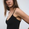 Rochie lungă din tricot cu dantelă