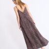 Rochie lungă și fluidă din satin