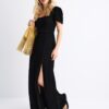 Rochie maxi lejeră cu spate încrucișat Rochie maxi lejeră cu spate încrucișat