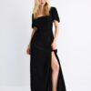 Rochie maxi lejeră cu spate încrucișat Rochie maxi lejeră cu spate încrucișat