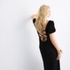 Rochie maxi lejeră cu spate încrucișat Rochie maxi lejeră cu spate încrucișat