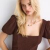 Rochie maxi lejeră cu spate încrucișat Rochie maxi lejeră cu spate încrucișat