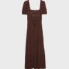 Rochie maxi lejeră cu spate încrucișat Rochie maxi lejeră cu spate încrucișat
