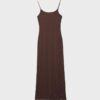 Rochie midi blondă cu bretele din dantelă Rochie midi blondă cu bretele din dantelă