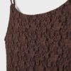 Rochie midi blondă cu bretele din dantelă Rochie midi blondă cu bretele din dantelă