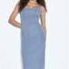 Rochie midi din denim