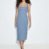 Rochie midi din denim