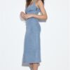 Rochie midi din denim