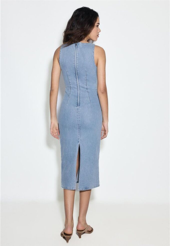 Rochie midi din denim