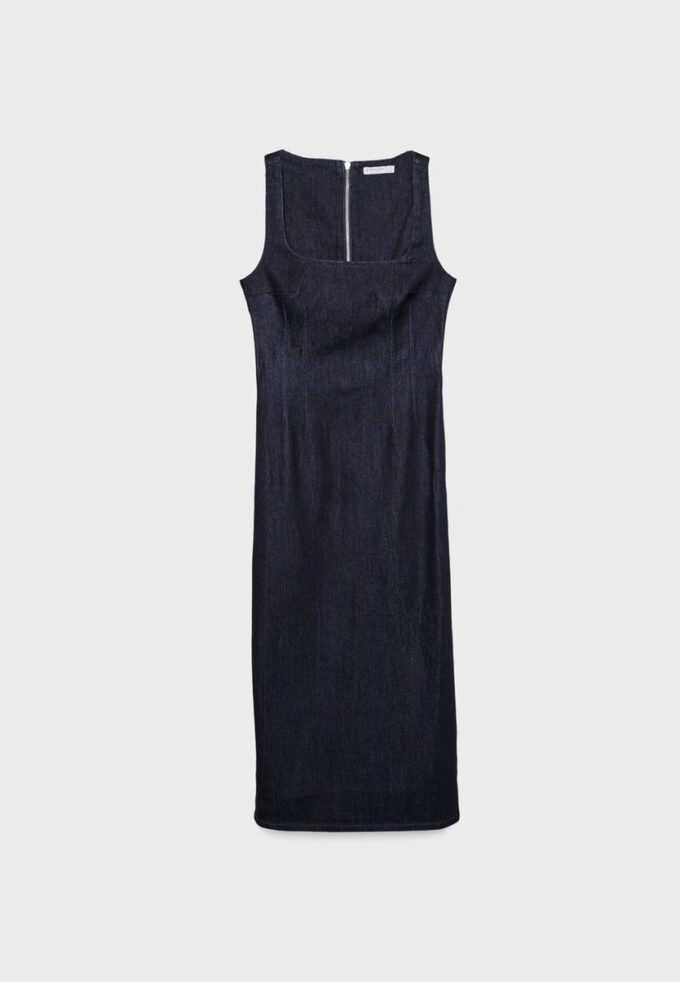 Rochie midi din denim Rochie midi din denim