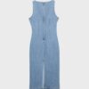 Rochie midi din denim