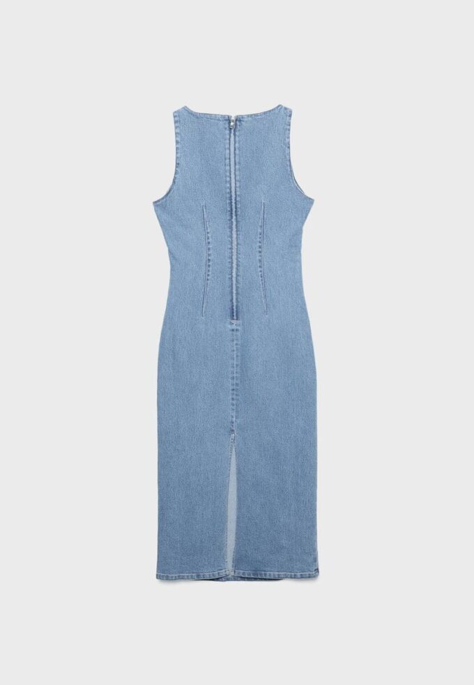 Rochie midi din denim