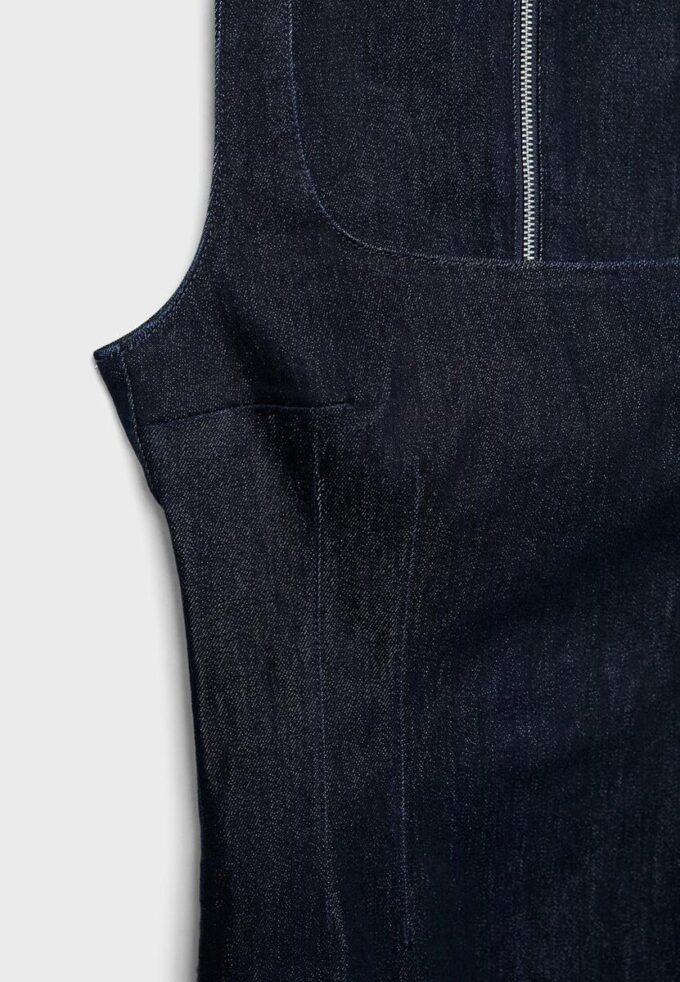 Rochie midi din denim Rochie midi din denim