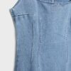 Rochie midi din denim