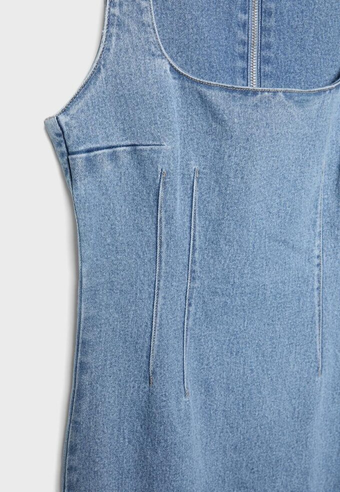 Rochie midi din denim