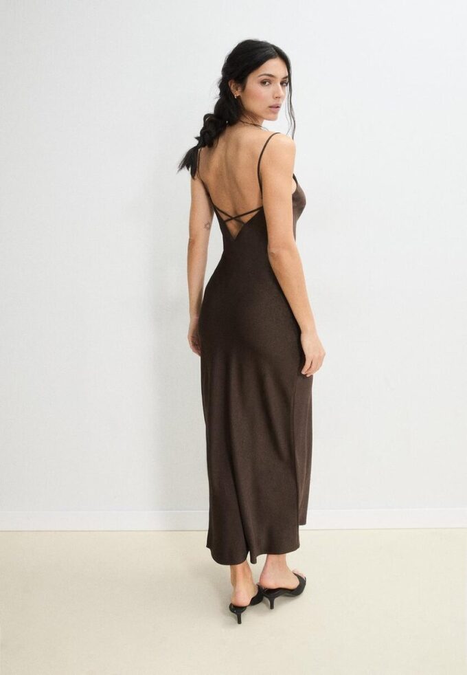 Rochie midi din satin Rochie midi din satin