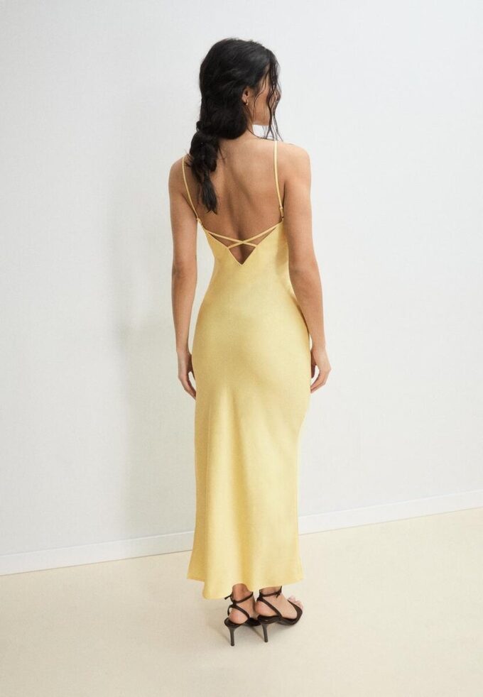 Rochie midi din satin
