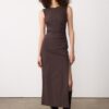 Rochie midi fără mâneci din bengalină Rochie midi fără mâneci din bengalină