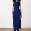 Rochie midi fără mâneci din bengalină Rochie midi fără mâneci din bengalină