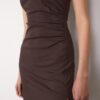 Rochie midi fără mâneci din bengalină Rochie midi fără mâneci din bengalină