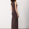 Rochie midi fără mâneci din bengalină Rochie midi fără mâneci din bengalină