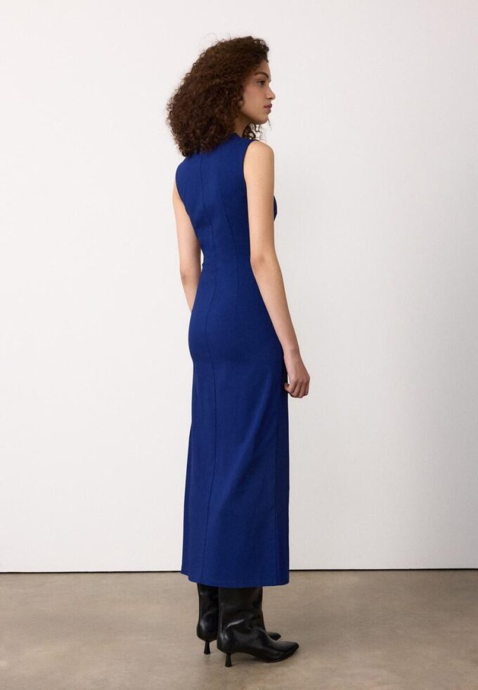 Rochie midi fără mâneci din bengalină Rochie midi fără mâneci din bengalină