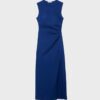 Rochie midi fără mâneci din bengalină Rochie midi fără mâneci din bengalină