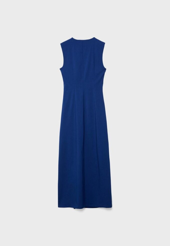 Rochie midi fără mâneci din bengalină Rochie midi fără mâneci din bengalină