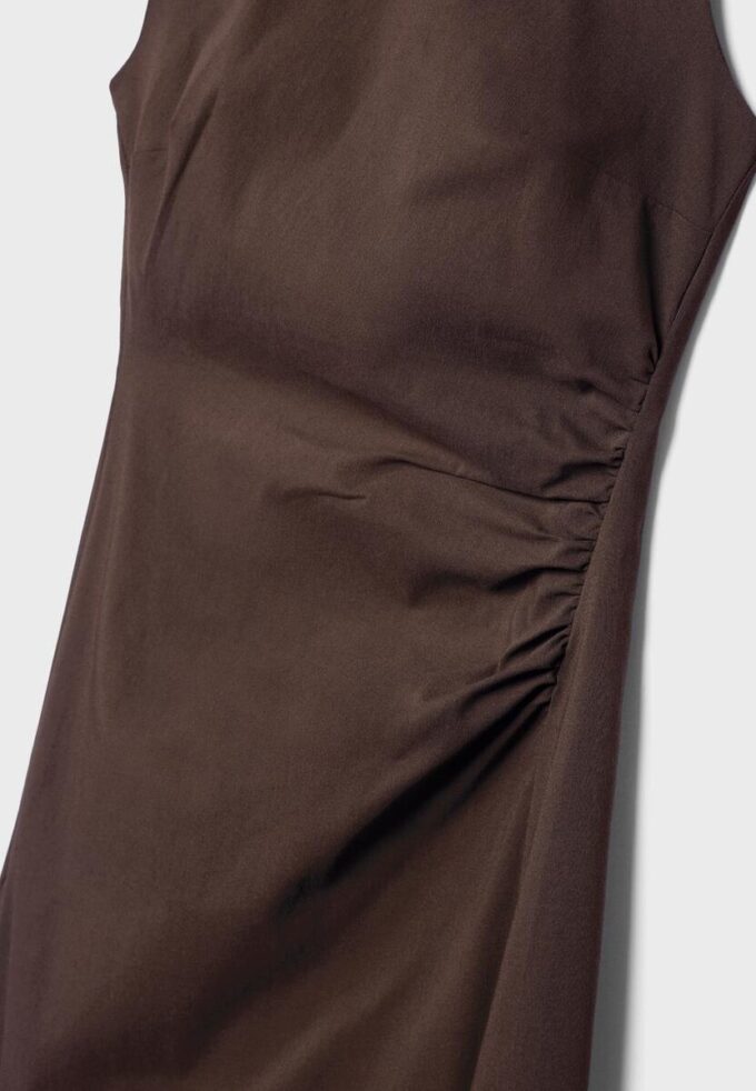 Rochie midi fără mâneci din bengalină Rochie midi fără mâneci din bengalină