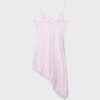 Rochie scurtă asimetrică din satin Rochie scurtă asimetrică din satin