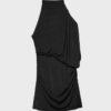 Rochie scurtă asimetrică drapată