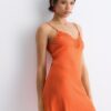 Rochie scurtă din dantelă rustică Rochie scurtă din dantelă rustică