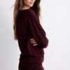 Rochie scurtă din tricot cu guler barcă Rochie scurtă din tricot cu guler barcă