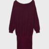 Rochie scurtă din tricot cu guler barcă Rochie scurtă din tricot cu guler barcă