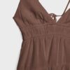 Rochie scurtă, fluidă, cu detaliu legat la spate Rochie scurtă, fluidă, cu detaliu legat la spate