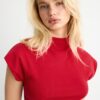 Rochie scurtă mulată cu detalii drapate Rochie scurtă mulată cu detalii drapate