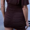 Rochie scurtă tip capă Rochie scurtă tip capă