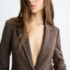 Sacou basic din tricot cu dungi Sacou basic din tricot cu dungi