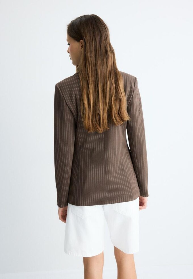 Sacou basic din tricot cu dungi Sacou basic din tricot cu dungi