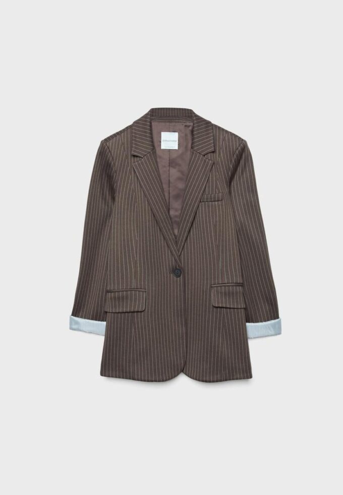 Sacou basic din tricot cu dungi Sacou basic din tricot cu dungi
