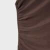 Salopetă cu guler halter din satin Salopetă cu guler halter din satin