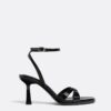Sandale negre cu toc