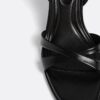 Sandale negre cu toc