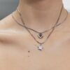 Set de 2 coliere impermeabile cu stele și inimi