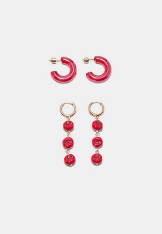 Set de 2 perechi de cercei Tomato