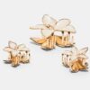 Set de 3 agrafe cu flori