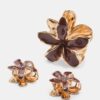 Set de 3 agrafe de păr cu motive florale