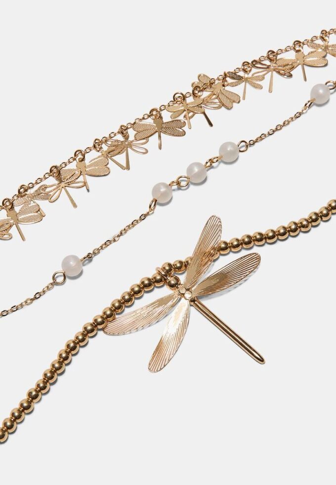 Set de 3 coliere Dragonfly