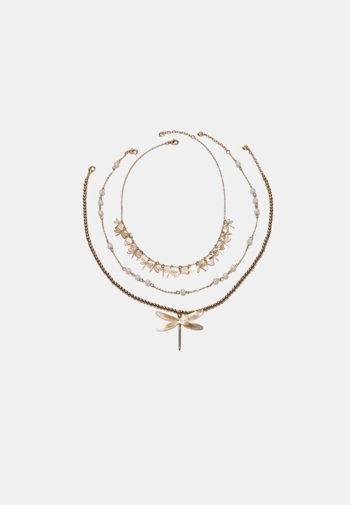 Set de 3 coliere Dragonfly