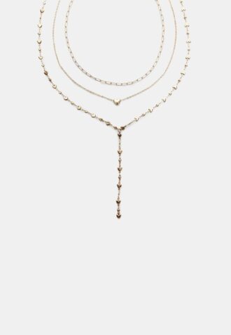 Set de 3 coliere Lariat Heart